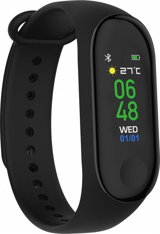 5706751042669 - BFH-240 - Activity Tracker - Fitnessband - Herzfrequenzmesser - Blutdruckmesser - Distanzmesser - Schrittzähler - Schwarz