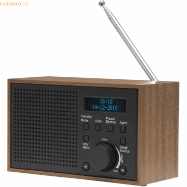 5706751042843 - DENVER DAB-46 - Tragbares DAB-Radio - 2 Watt - Dunkelgrau