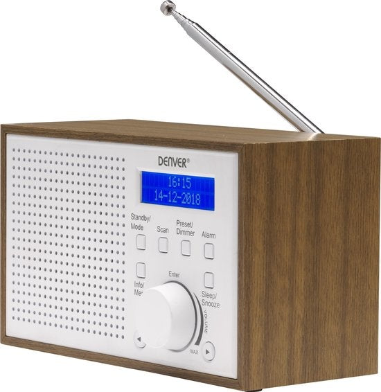 5706751042867 - DAB Radio - Retro-Radio - Küchenradio - Tragbares Radio - Batterien & Netz - DAB46 - Weiß