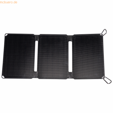 5706751067235 - Solarmodul - Faltbares Solarmodul - 20W - QC30 für schnelles Aufladen - Schlankes Design - SOP10200 - Schwarz