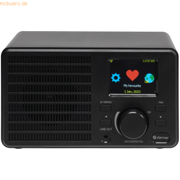 5706751068317 - Internet Radio - WiFi - Radiowecker - Bluetooth - Dual Alarm - IR122 - Schwarz