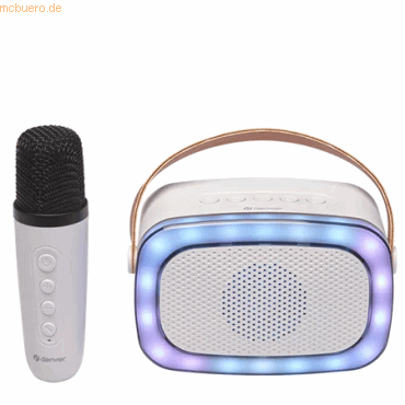 5706751071195 - Karaoke Set Kinder & Erwachsene - Disco Lights - Bluetooth - Inkl Mikrofon - Lautsprecher Party Box - Party Box - BTM610