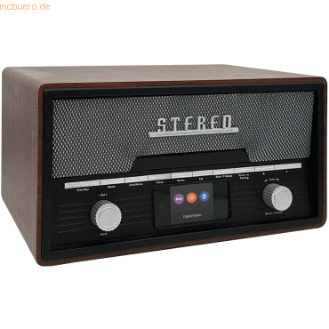 5706751073472 - DAB-Radio-CD-Player - Retro-Radio - Bluetooth - DAB+  FM - CD - MDA525 - Darkwood