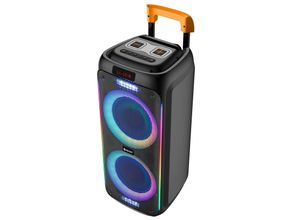 5706751074349 - DENVER Party-Lautsprecher TSP-456 Trolley Speaker Lautsprecher 60 W RMS Fernbedienung und kabelgebundenes Mikrofon inklusive schwarz