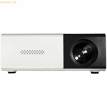 5706751080753 - Mini Beamer Full HD - Streaming von Ihrem Handy (USB-C) - Mini-Projektor - Inkl Fernbedienung - HDMI AUX USB-C - PR800