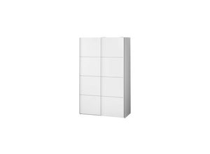 5706887824696 - Ebuy24 - Verona Schwebetürenschrank Breite 122 cm Höhe 201 cm weiss - Weiß