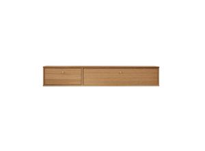 5706953325973 - TV-Board HAMMEL FURNITURE Mistral Fernsehschrank Medienmöbel Hängend Sideboards Gr B H T 133 cm x 224 cm x 325 cm 1 braun (eiche lack öl) TV-Lowboards Schublade und Klapptür Lowboard B 133 cm