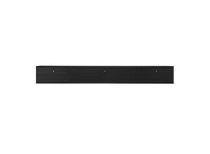 5706953326048 - TV-Board HAMMEL FURNITURE Mistral Fernsehschrank Medienmöbel Hängend Sideboards Gr B H T 176 cm x 224 cm x 325 cm 2 schwarz (schwarz gebeizt) TV-Lowboards zwei Schubladen und Klapptür Lowboard B 176 cm