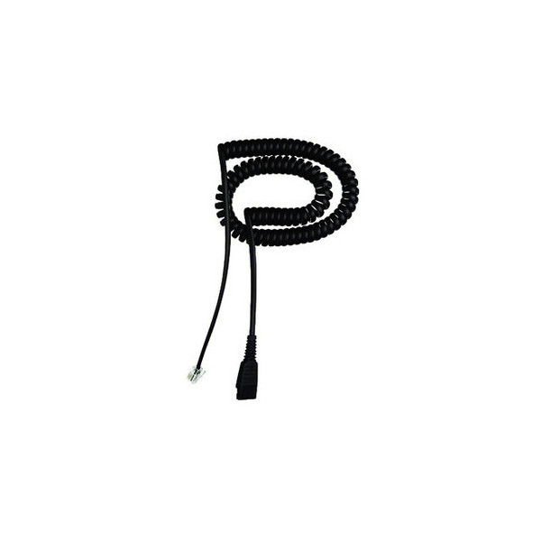 5706991002089 - Anschlusskabel QD? RJ-10 - Stecker Stecker 2 m spiral schwarz 5706991002089 Jabra