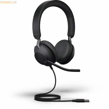 5706991022773 - Evolve2 40 USB-A UC Stereo Telefon Over Ear Headset kabelgebunden Stereo Schwarz Mikrofon-Stummschaltung