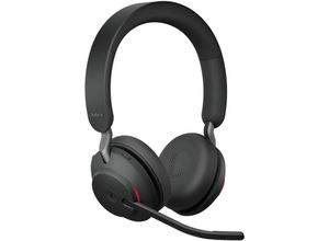 5706991022803 - Evolve2 65 MS Telefon Over Ear Headset Bluetooth® Stereo Schwarz Lautstärkeregelung Batterieladeanzeige Mikrofon-Stummschaltung