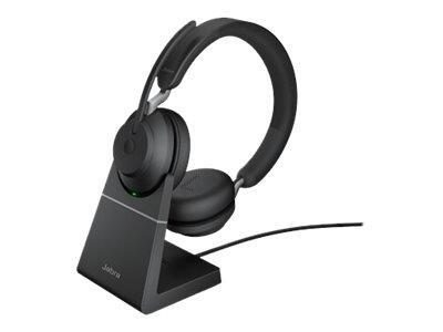 5706991022940 - Evolve2 65 UC Telefon Over Ear Headset Bluetooth® Stereo Schwarz Lautstärkeregelung Batterieladeanzeige Mikrofon-Stummschaltung