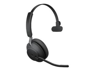 5706991022964 - Evolve2 65 monaural Telefon Over Ear Headset Bluetooth® Mono Schwarz Lautstärkeregelung Batterieladeanzeige Mikrofon-Stummschaltung