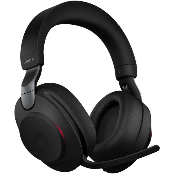 5706991023251 - Evolve2 85 MS Telefon Over Ear Headset Bluetooth® kabelgebunden Stereo Schwarz Mikrofon-Rauschunterdrückung Lautstärkeregelung Batterieladeanzeige