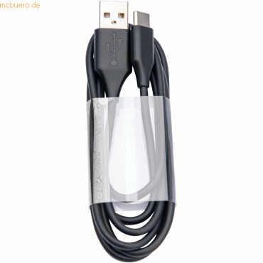 5706991023329 - USB-Ladekabel Evolve 2 USB-A Stecker USB-C® Stecker 120 m Schwarz 14208-31