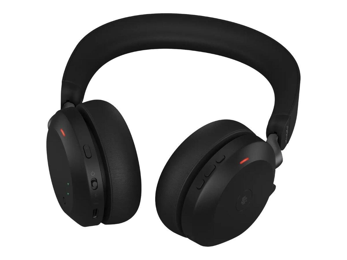 5706991024388 - Evolve2 75 Telefon Over Ear Headset Bluetooth® kabelgebunden Stereo Schwarz Mikrofon-Rauschunterdrückung Lautstärkeregelung Mikrofon-Stummschaltung