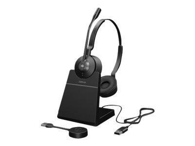 5706991025651 - Engage 55 Telefon On Ear Headset DECT Stereo Schwarz inkl Lade- und Dockingstation Lautstärkeregelung Mikrofon-Stummschaltung