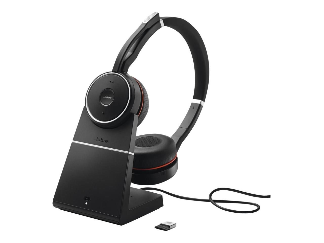 5706991026474 - Evolve 75 Second Edition - UC Telefon On Ear Headset Funk Bluetooth® kabelgebunden Stereo Schwarz Mikrofon-Rauschunterdrückung Noise Cancelling