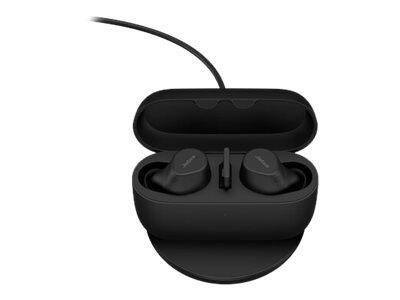 5706991026597 - Evolve2 Buds In Ear Kopfhörer Bluetooth® Stereo Schwarz Mikrofon-Rauschunterdrückung Noise Cancelling Ladecase Mikrofon-Stummschaltung Induktion