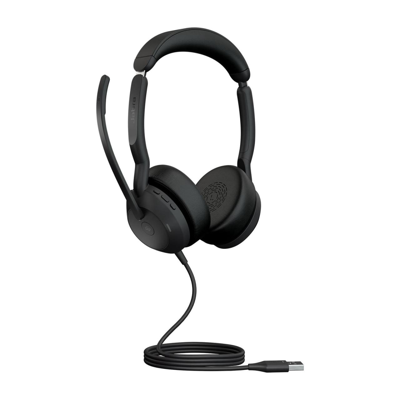 5706991027440 - Evolve2 50 MS Stereo Computer On Ear Headset Bluetooth® kabelgebunden Stereo Schwarz Mikrofon-Rauschunterdrückung Noise Cancelling Headset