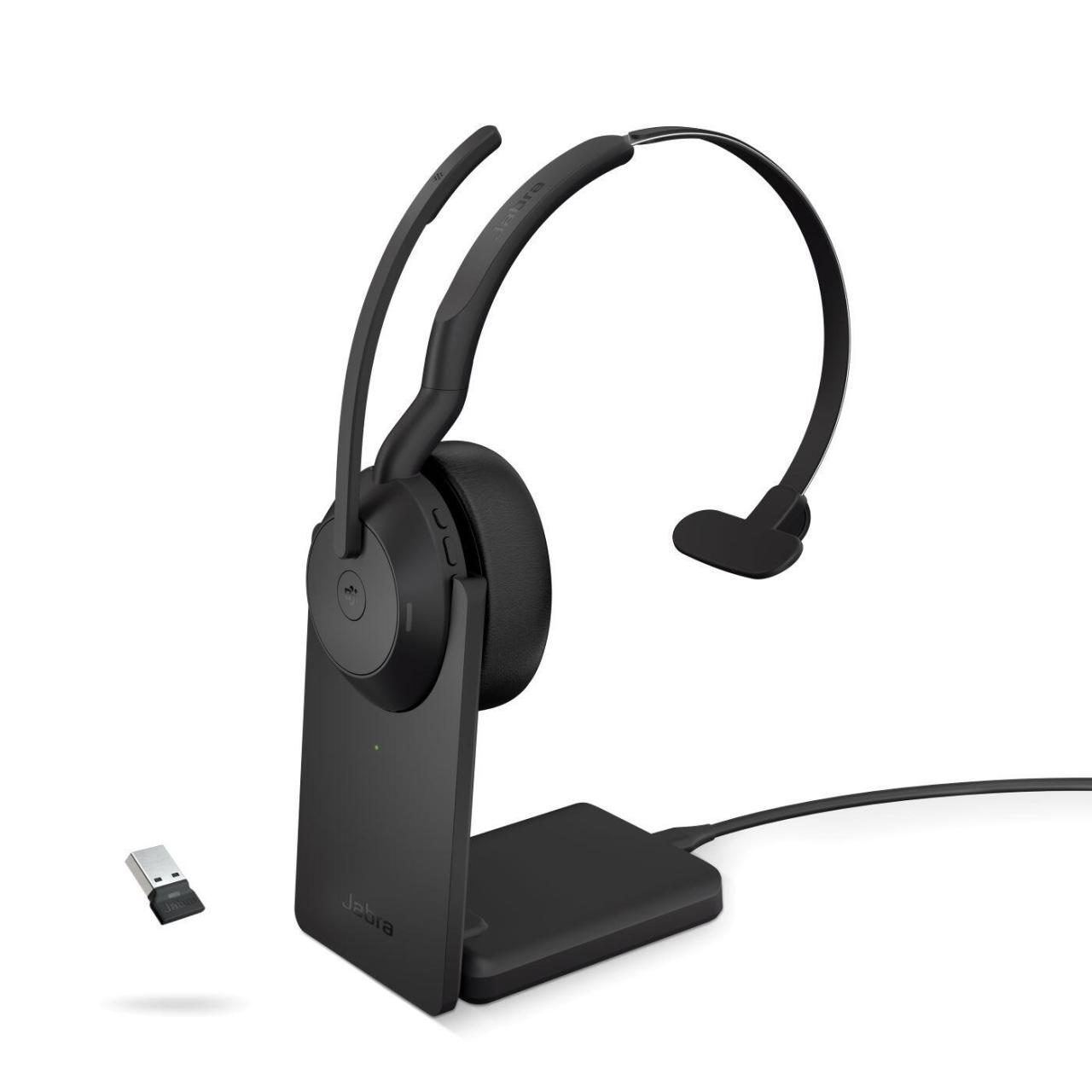 5706991027518 - Headset Evolve2 55 link380a Mono mit Ladestation Reichweite bis 30 m bis 10 h MS-Teams optimiert schwarz