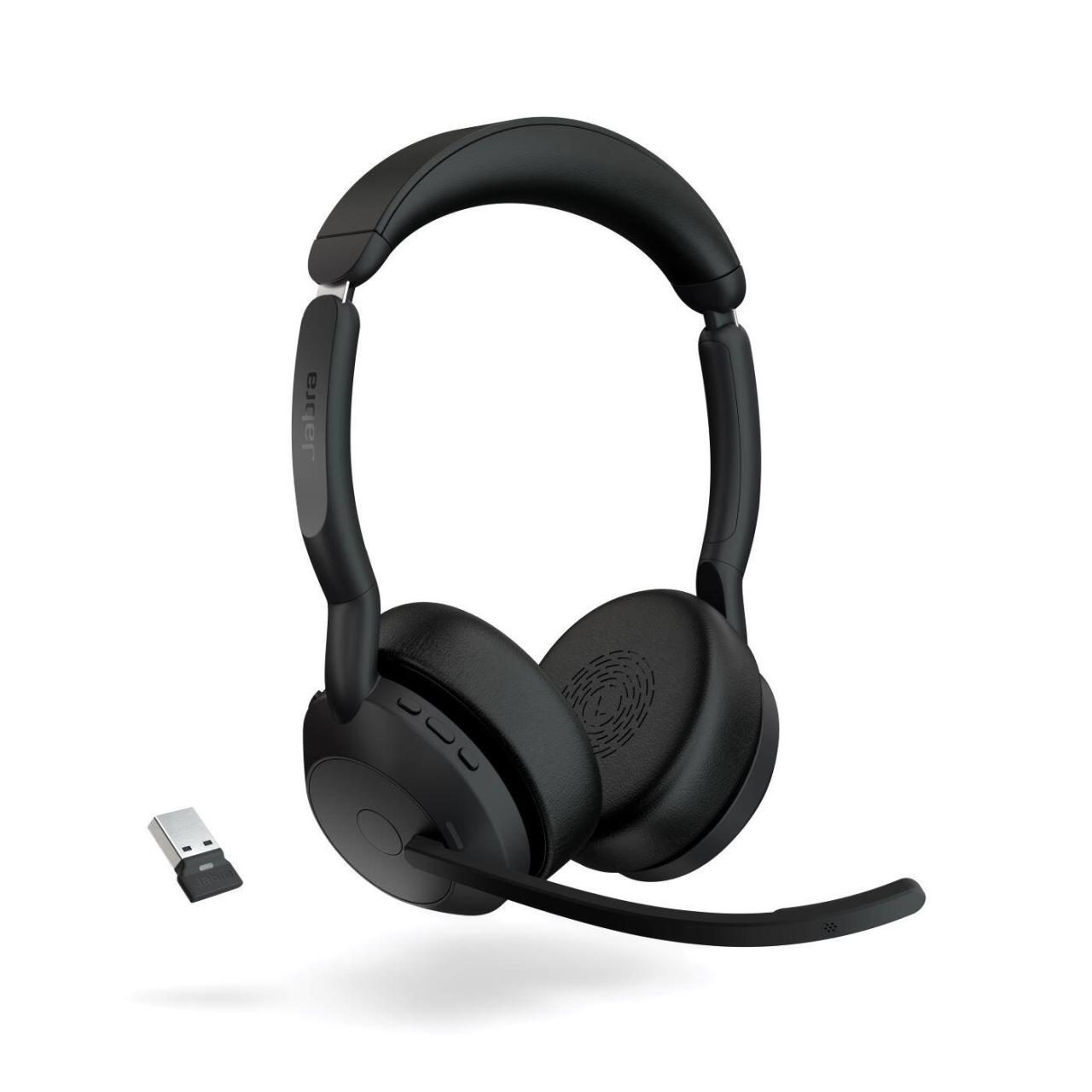 5706991027563 - Headset Evolve2 55 link380a Stereo Reichweite bis 30 m bis 10 h UC-optimiert schwarz