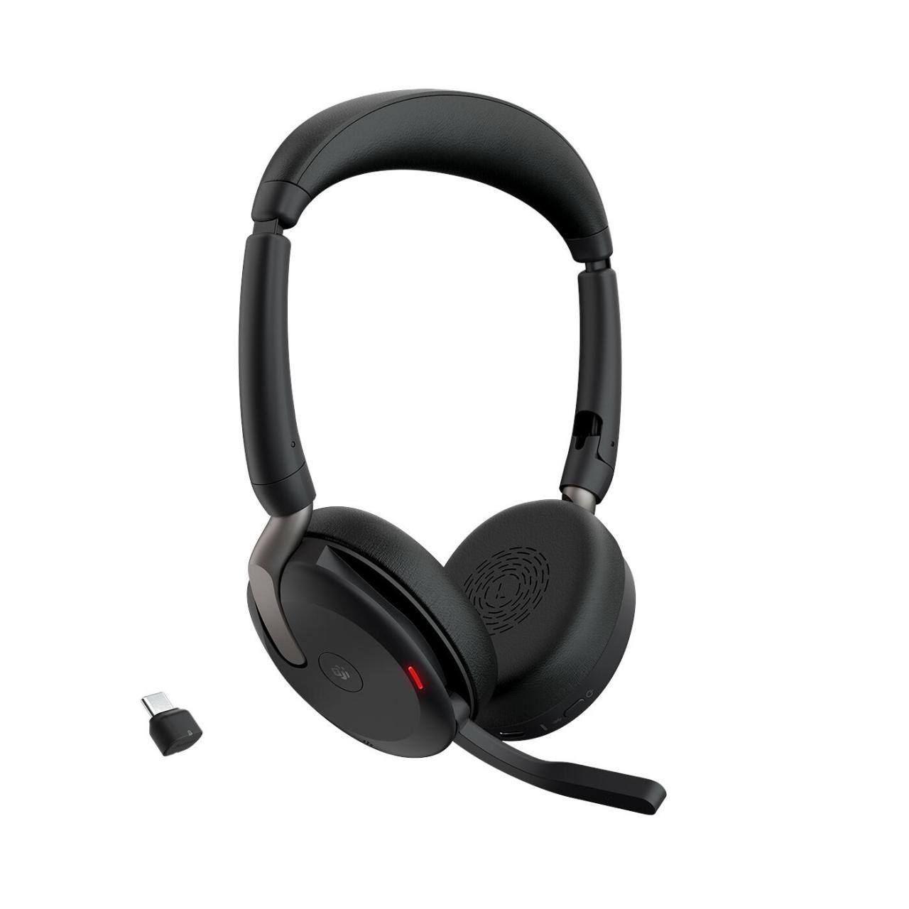 5706991029116 - Evolve2 65 Flex Link380c MS Computer On Ear Headset Bluetooth® Stereo Schwarz Noise Cancelling Headset Mikrofon-Stummschaltung Lautstärkeregelung