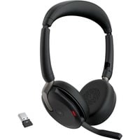 5706991029154 - Evolve2 65 Flex Link380a MS + Ladepad Computer On Ear Headset Bluetooth® Stereo Schwarz Noise Cancelling Headset Mikrofon-Stummschaltung