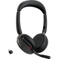 5706991029178 - Evolve2 65 Flex Link380c MS + Ladepad Computer On Ear Headset Bluetooth® Stereo Schwarz Noise Cancelling Headset Mikrofon-Stummschaltung