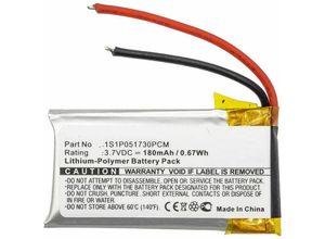 5706998817600 - CoreParts Akku für Wireless Headset 06Wh Li-Pol 37V 180mAh 1S1P051730PCM GN9330 NETCOM 9330 (06Wh Li-Pol 37V 180mAh Schwarz für Gn GN9330