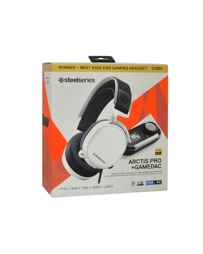 5707119036245 - Steelseries ARCTIS PRO+ GAME DAC Gaming Over Ear Headset kabelgebunden Stereo Weiß Schwarz Mikrofon-Rauschunterdrückung Noise Cancelling Lautstärkeregelung