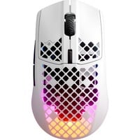 5707119043298 - Steelseries Aerox 3 Kabellose ergonomische Gaming-Maus Bluetooth® Funk Optisch Weiß 6 Tasten 18000 dpi Ergonomisch Beleuchtet