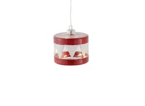 5707310564059 - Deko-Anhänger Elly mit LED Ø 7 cm rot