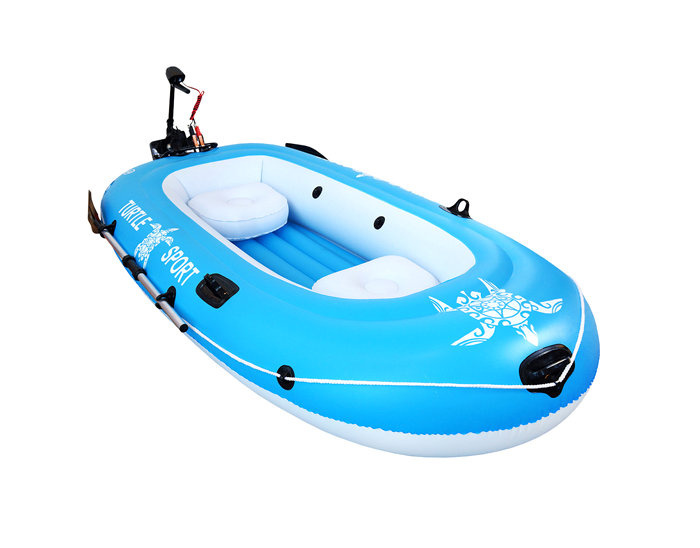 5707400369151 - Turtle Sport Gummiboot mit Motor - Für 2 Personen - Max 140 kg - 230 cm