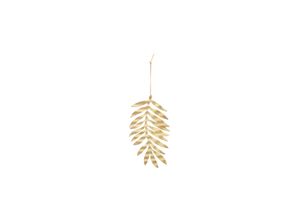 5707644766655 - House Doctor Ornament aus Metall Leaf Ø15cm gold