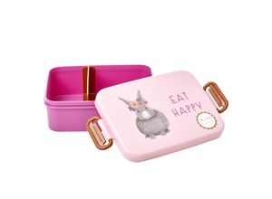 5708315182378 - RICE Kinder Lunchbox Farm Animals Pink