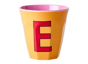 5708315211740 - Melamin-Becher LETTER E - MEDIUM in apricot 5708315211740 - Melamin-Becher LETTER E - MEDIUM in apricot