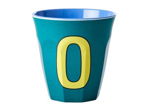 5708315212013 - Melamin-Becher LETTER O - MEDIUM in green