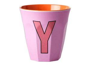 5708315212068 - Melamin-Becher LETTER Y - MEDIUM in pink