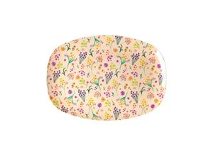 5708315213980 - Melamin-Servierteller RECTANGULAR WILD FLOWER in bunt