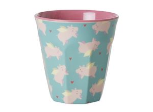 5708315245738 - Melamin-Trinkbecher FLYING PIG small in pink