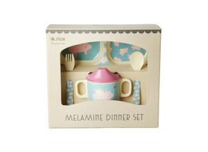 5708315245943 - Melamin-Geschirrset BABY FLYING PIG 4-teilig in pink