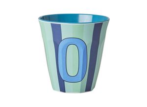 5708315254068 - Melamin-Trinkbecher BUCHSTABE O (250ml) in blau bunt