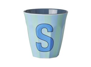 5708315254099 - Melamin-Trinkbecher BUCHSTABE S (250ml) in blau bunt