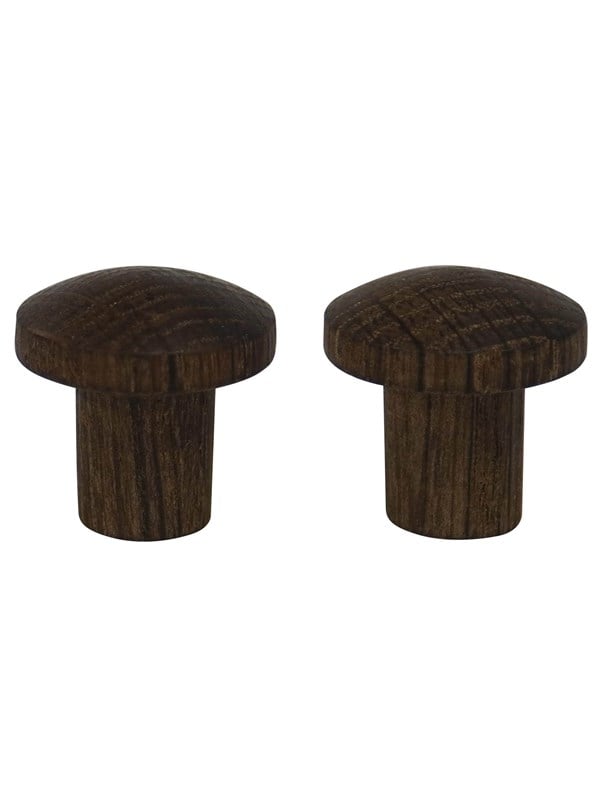 5708614128237 - Wooden knob Ø25 mm - smoked oak - 2 pcs