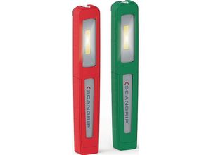 5708997904381 - LED-Akkuhandleuchten-Set UNIPEN 37 V 750 mAh Li-Ion 15 W 75 150 lm rot+grün