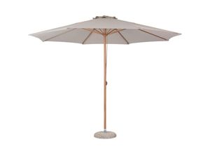 5709386493691 - Ebuy24 - Frank Sonnenschutz Sonnenschirm mit Deichsel Ø35M Teakholz dekor beige - Beige