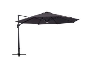 5709386494629 - Torben Sonnenschutz Sonnenschirm hängender Sonnenschirm Ø35M schwarz grau - Schwarz