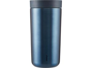 5709846027763 - stelton Thermobecher To-Go Click Edelstahl doppelwandig 04 l blau