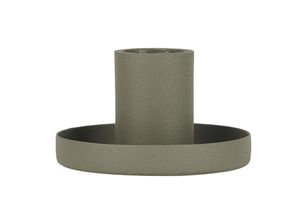 5709898316204 - Kerzenhalter für Stabkerze Alu staubig grün